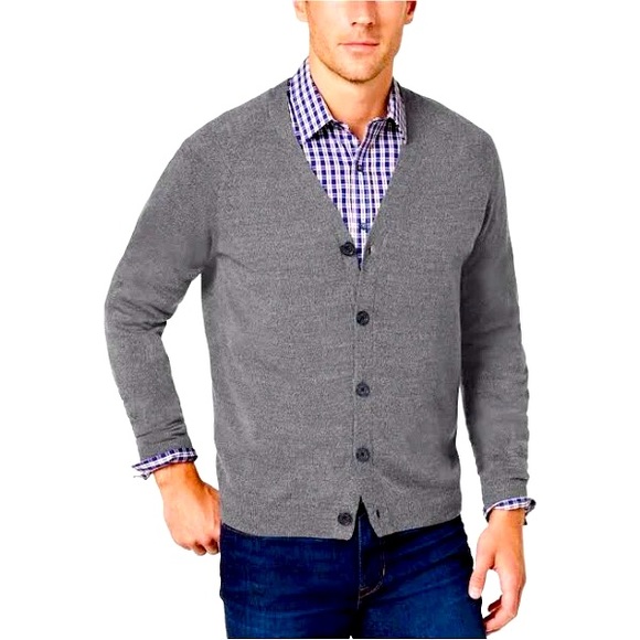 Banana Republic Other - Banana Republic men’s Weatherproof Vintage cardigan gray size large